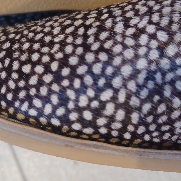 BEACH by Matisse "Cabana" Leather & Real Fur Dyed Cow Fur Slide Sandals - Picture 11 of 11